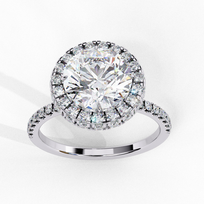 Crown Jewel Round Lab Grown Diamond Ring