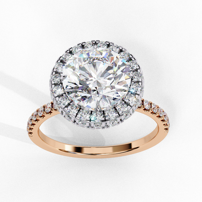 Crown Jewel Round Lab Grown Diamond Ring