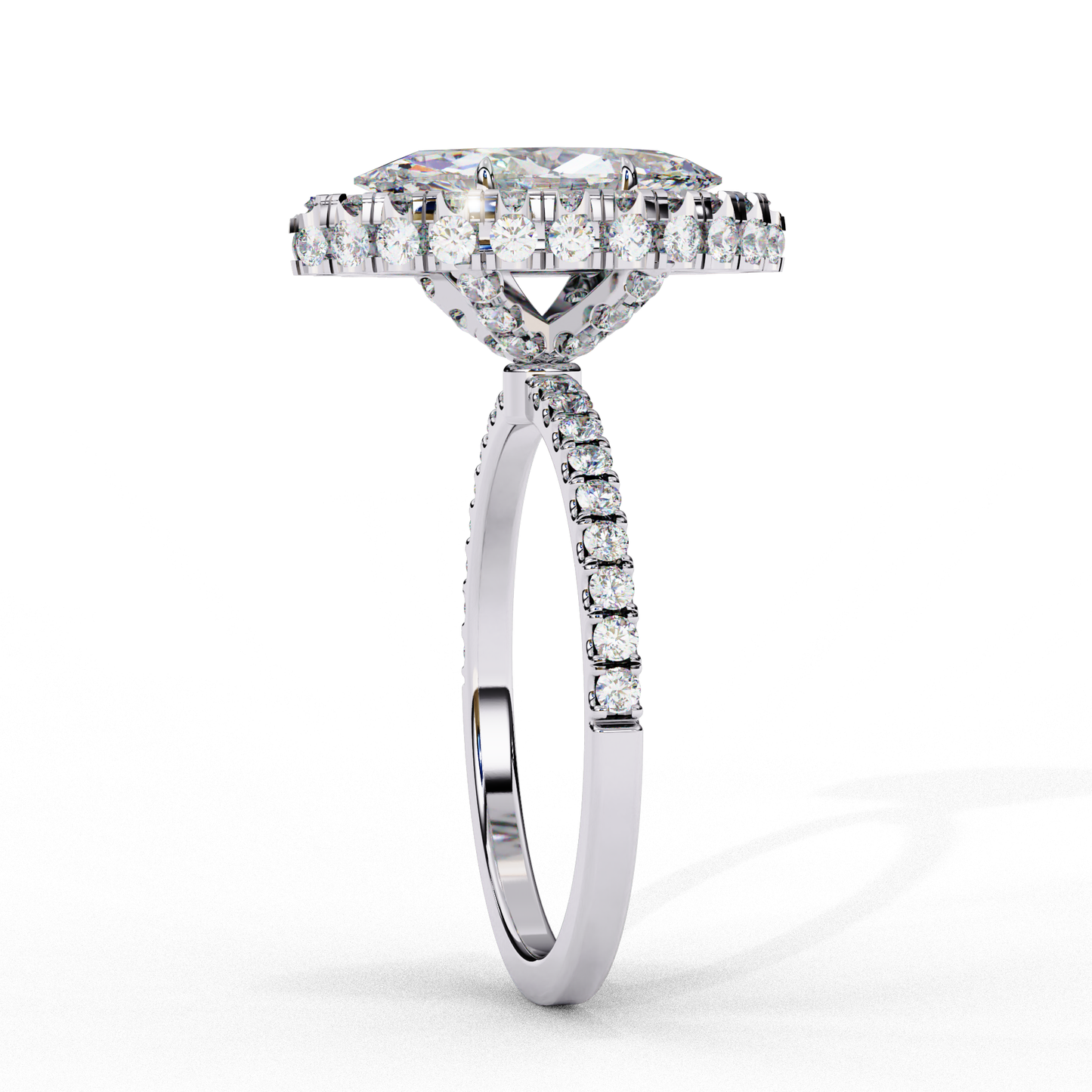 majestic marquise double halo lab grown diamond ring