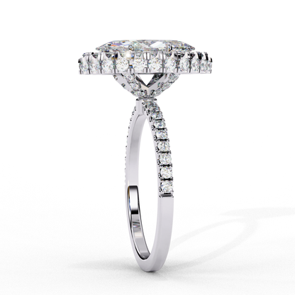 Majestic Marquise Double Halo Lab Grown Diamond Ring