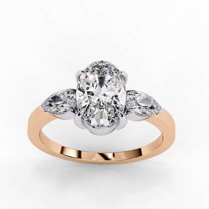 Sylvie oval Embrace Trilogy Ring