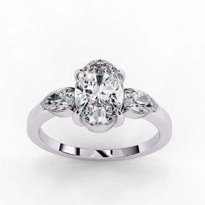 Sylvie oval Embrace Trilogy Ring