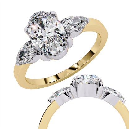Sylvie oval Embrace Trilogy Ring