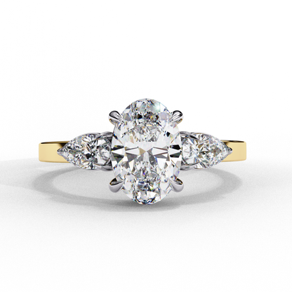 Sylvie oval Embrace Trilogy Ring