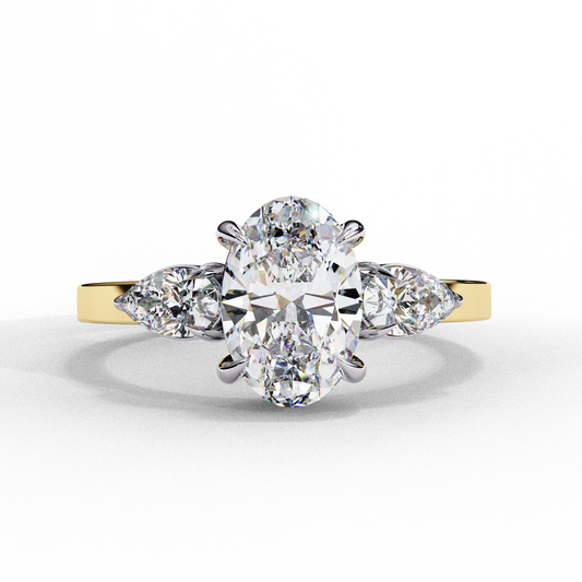 Sylvie oval Embrace Trilogy Ring
