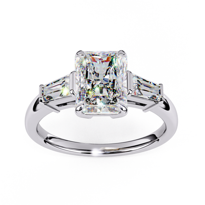 Radiant Éclat Lab Grown Diamond Ring