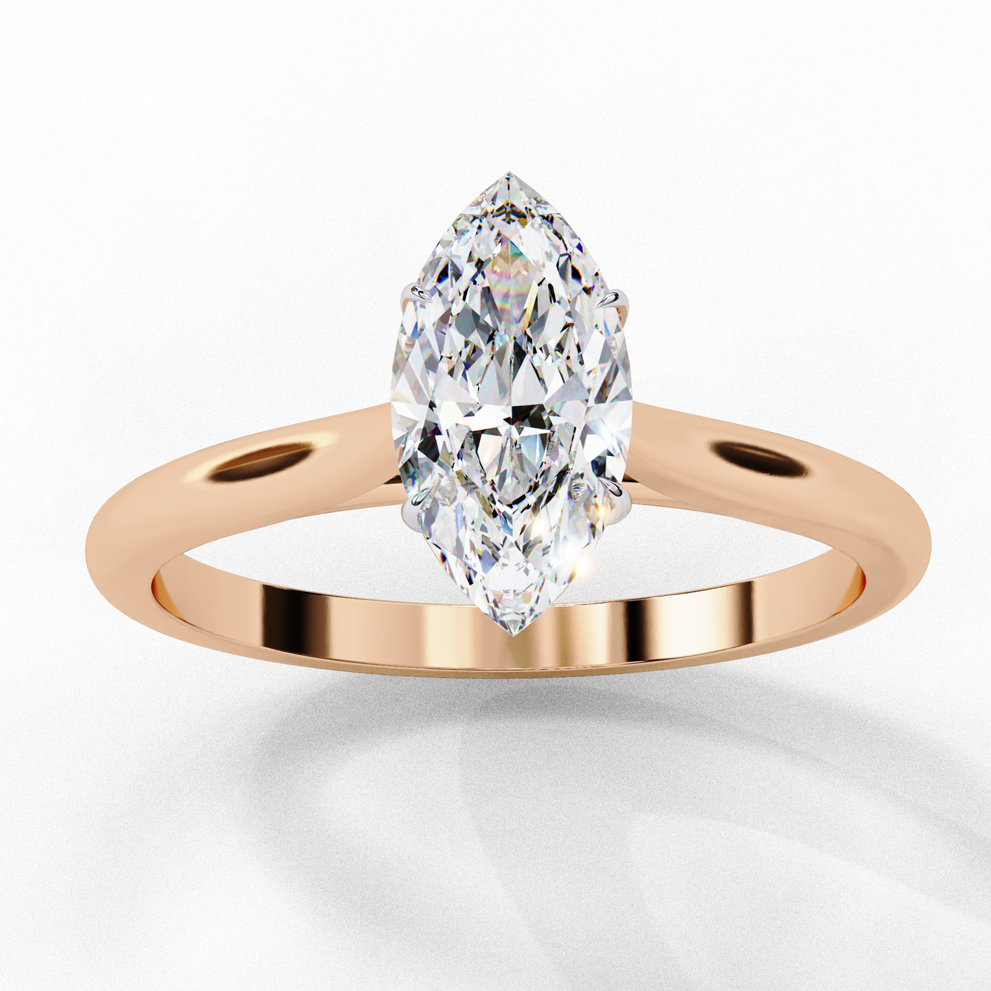 ophira lab grown diamond marquise solitaire ring