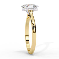 Oval Shape Lab Grown Diamond Solitaire Ring - Ophiratbf