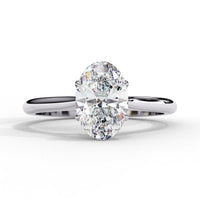 Oval Shape Lab Grown Diamond Solitaire Ring - Ophiratbf