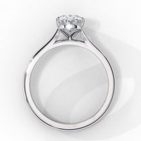 Oval Shape Lab Grown Diamond Solitaire Ring - Ophiratbf