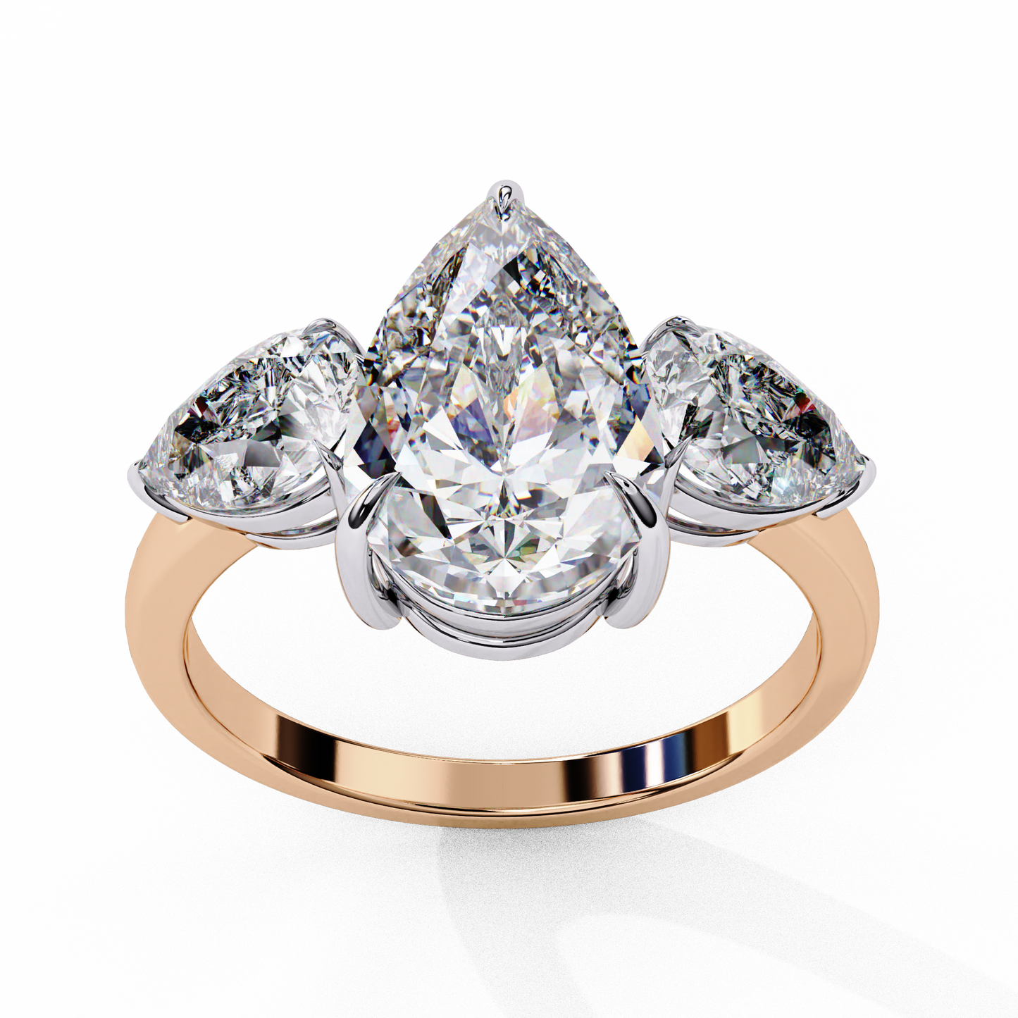 lunaria pear petal ring