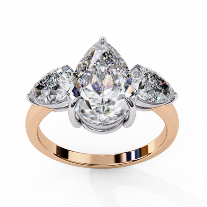 Lunaria Pear Petal Ring