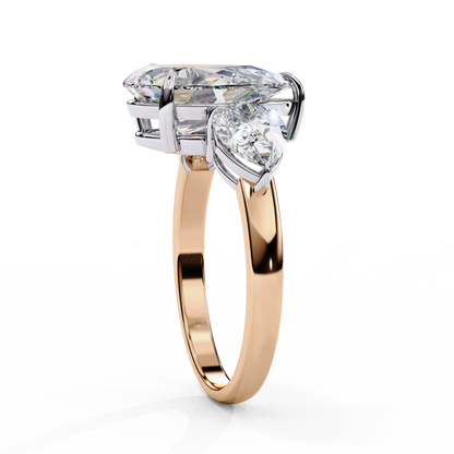 Lunaria Pear Petal Ring