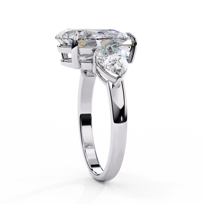 Lunaria Pear Petal Ring