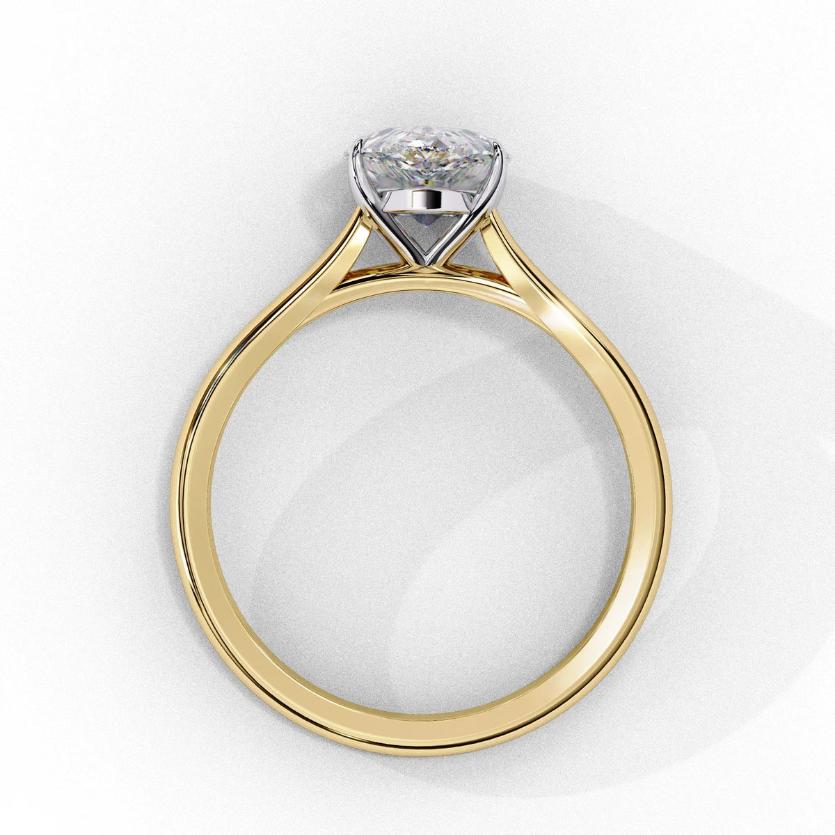Pear Cut Lab Grown Diamond Ring - Ophiratbf