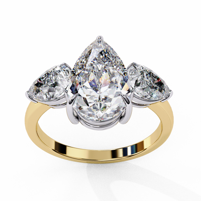 Lunaria Pear Petal Ring