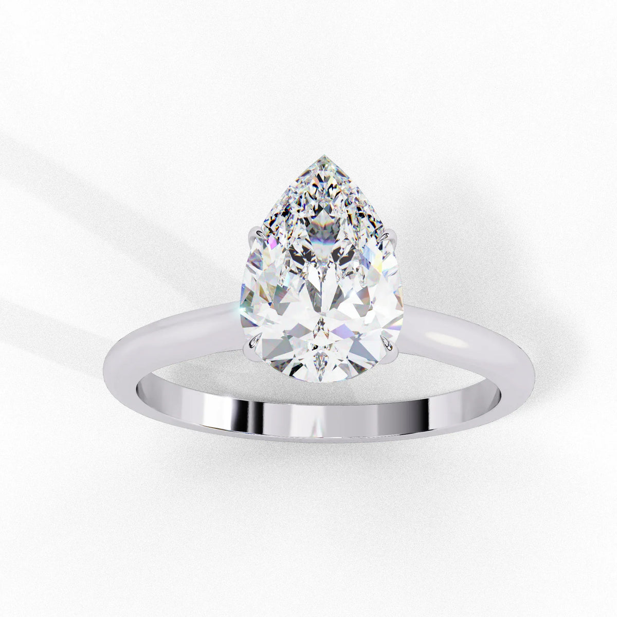 Pear Cut Lab Grown Diamond Ring - Ophiratbf
