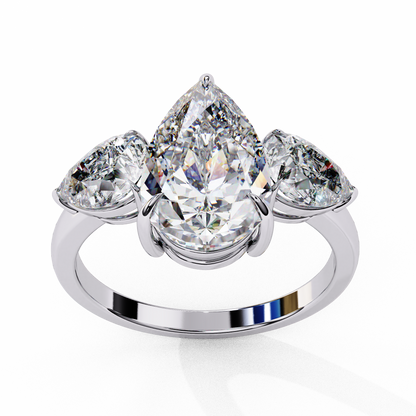 Lunaria Pear Petal Ring