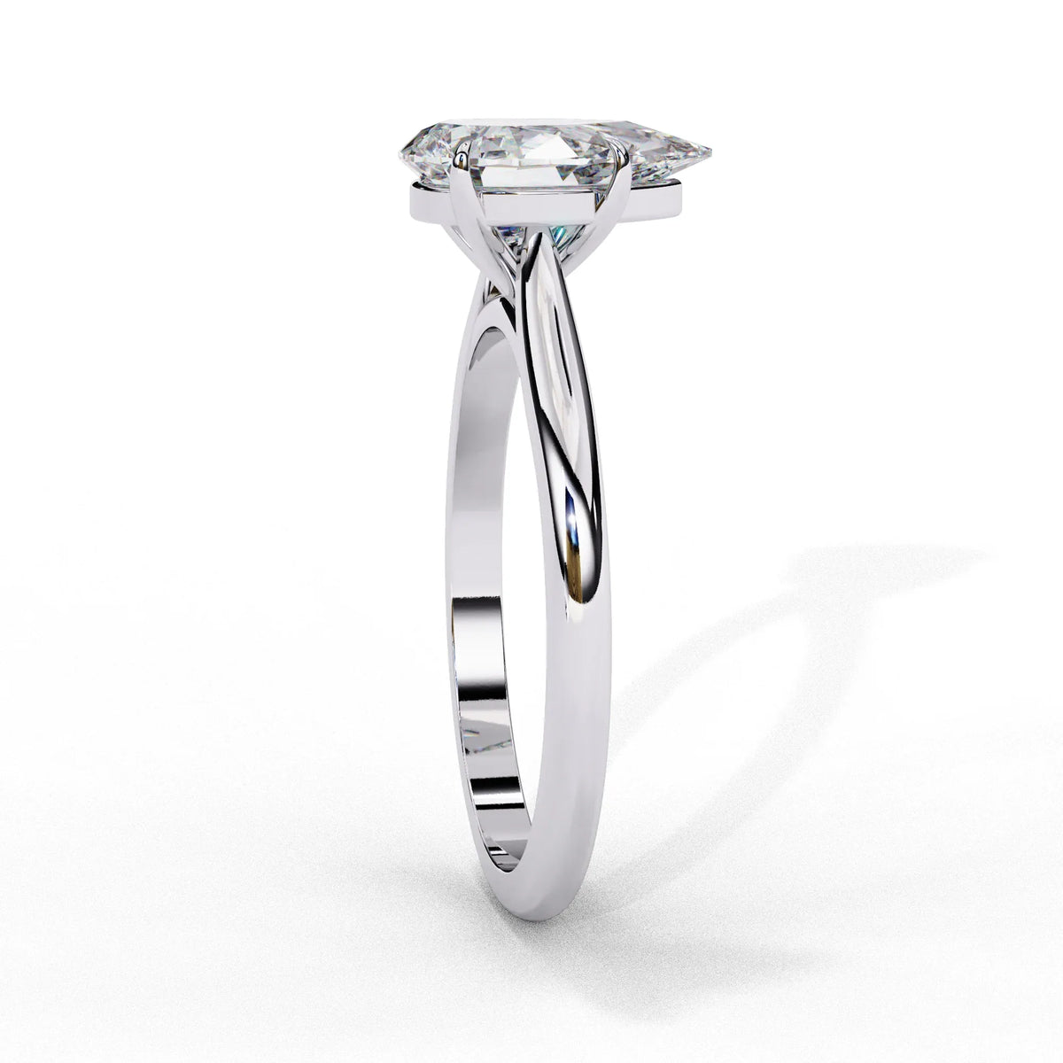 Pear Cut Lab Grown Diamond Ring - Ophiratbf