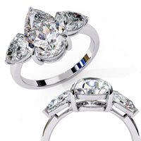 Lunaria Pear Petal Ring - Ophiratbf