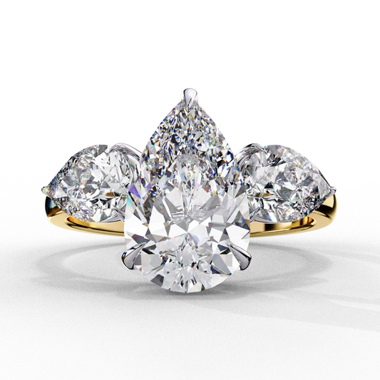 Lunaria Pear Petal Ring