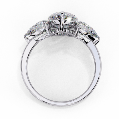 Lunaria Pear Petal Ring