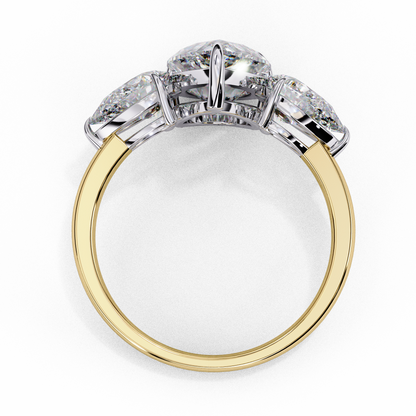 Lunaria Pear Petal Ring