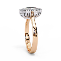 Marquise Lab grown diamond Halo Ring - Ophiratbf