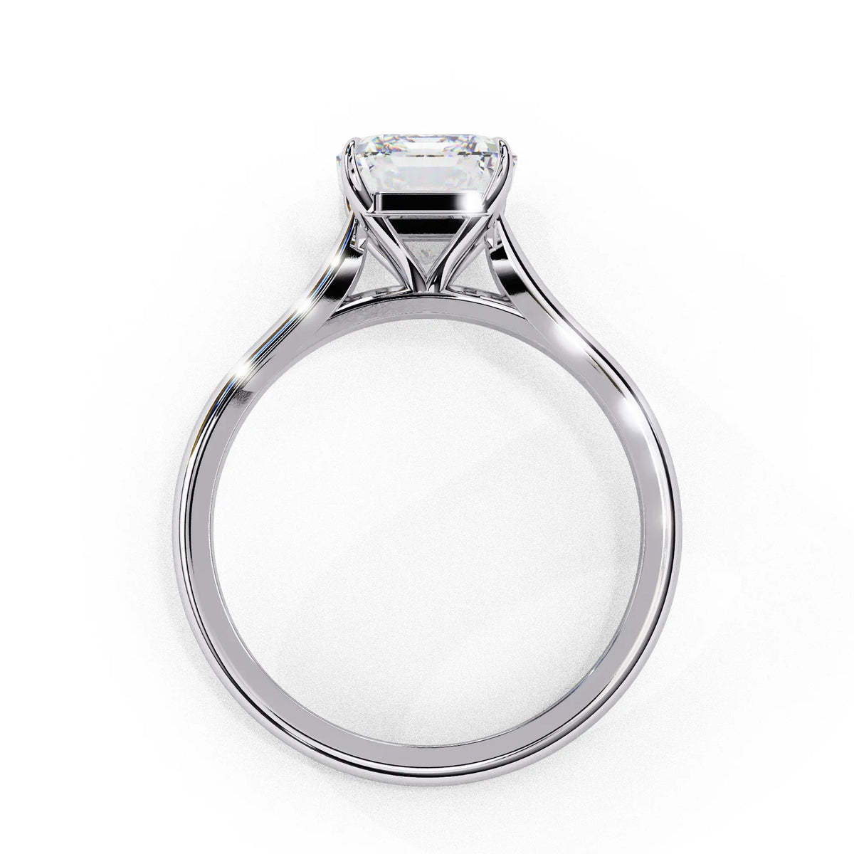 Ophira Lab Grown Diamond Emerald Solitaire Ring - Ophiratbf