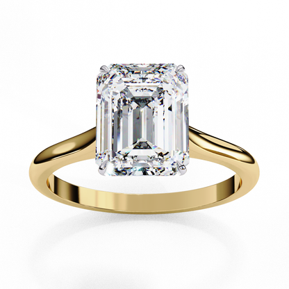 Ophira Lab Grown Diamond Emerald Solitaire Ring