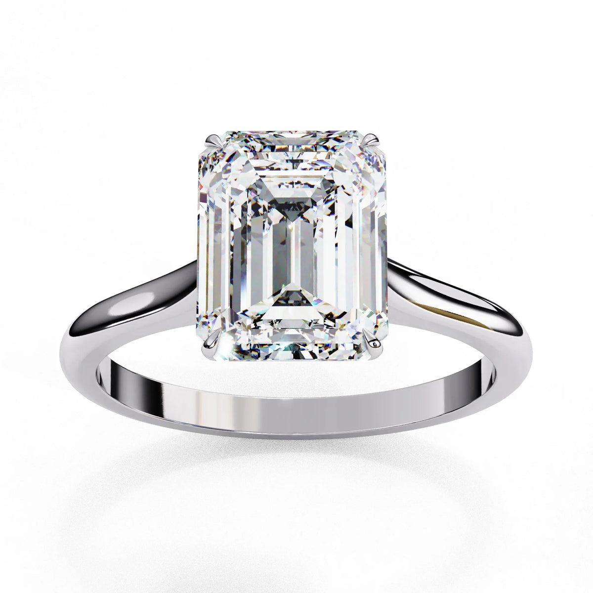 Ophira Lab Grown Diamond Emerald Solitaire Ring - Ophiratbf