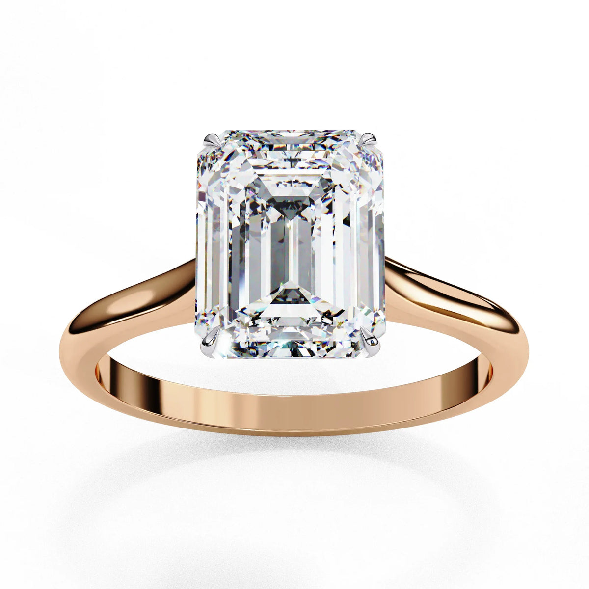 Ophira Lab Grown Diamond Emerald Solitaire Ring - Ophiratbf
