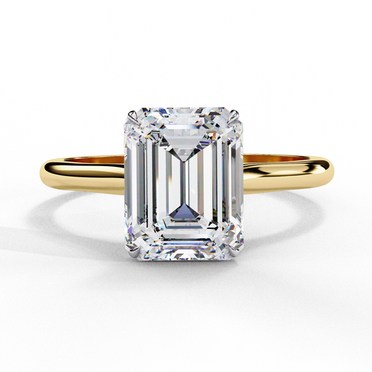 Ophira Lab Grown Diamond Emerald Solitaire Ring