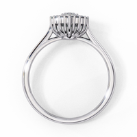 Marquise Lab grown diamond Halo Ring - Ophiratbf