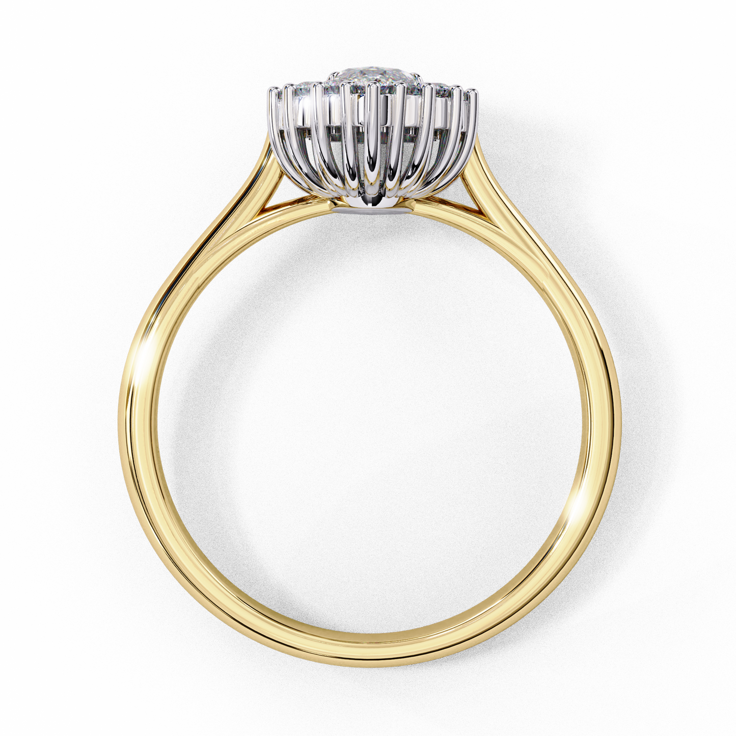 marquise lab grown diamond halo ring