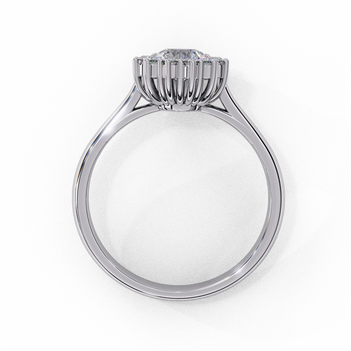 Aurelia Oval Halo Lab Grown Diamond Ring - Ophiratbf