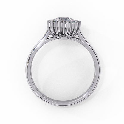 Aurelia Oval Halo Lab Grown Diamond Ring