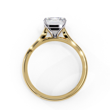 Radiant Shape Lab Grown Diamond Solitaire Ring