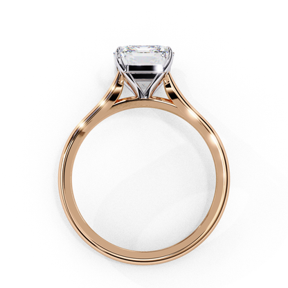 Radiant Shape Lab Grown Diamond Solitaire Ring