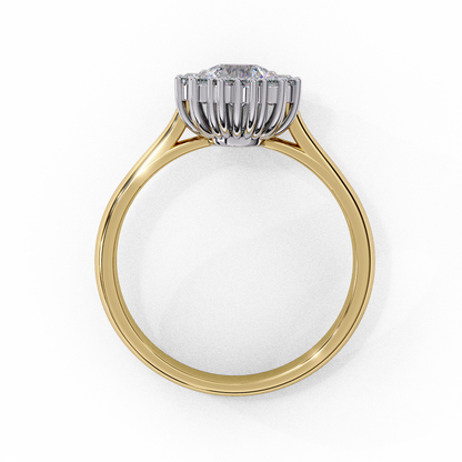 Aurelia Oval Halo Lab Grown Diamond Ring