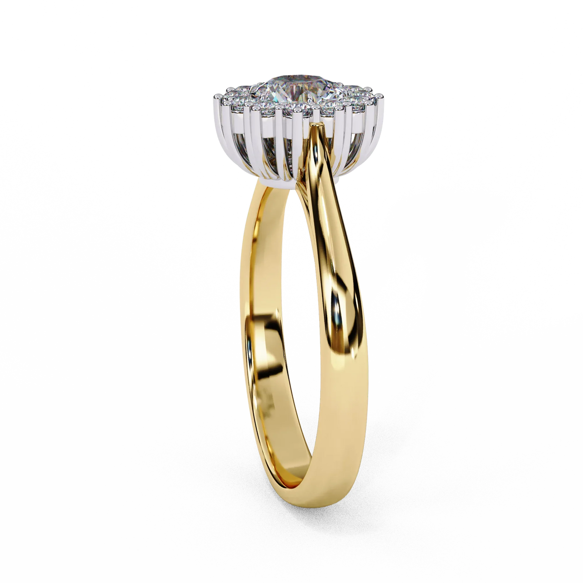 Callista Pear Halo Ring - Ophiratbf