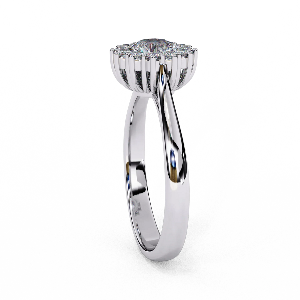 Aurelia Oval Halo Lab Grown Diamond Ring - Ophiratbf