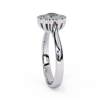 Callista Pear Halo Ring - Ophiratbf