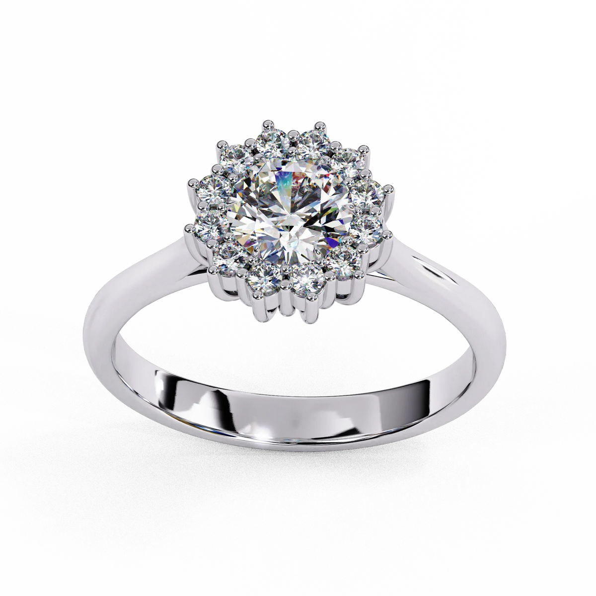 Aurelia Oval Halo Lab Grown Diamond Ring - Ophiratbf
