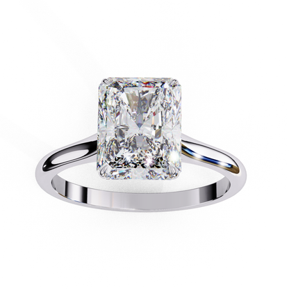 Radiant Shape Lab Grown Diamond Solitaire Ring
