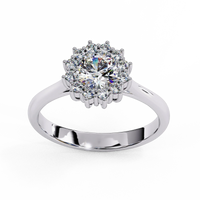 Callista Pear Halo Ring - Ophiratbf