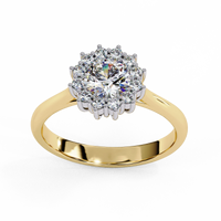 Aurelia Oval Halo Lab Grown Diamond Ring - Ophiratbf