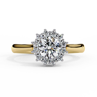 Aurelia Oval Halo Lab Grown Diamond Ring - Ophiratbf