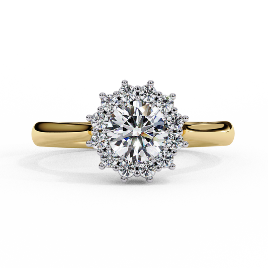 Aurelia Oval Halo Lab Grown Diamond Ring