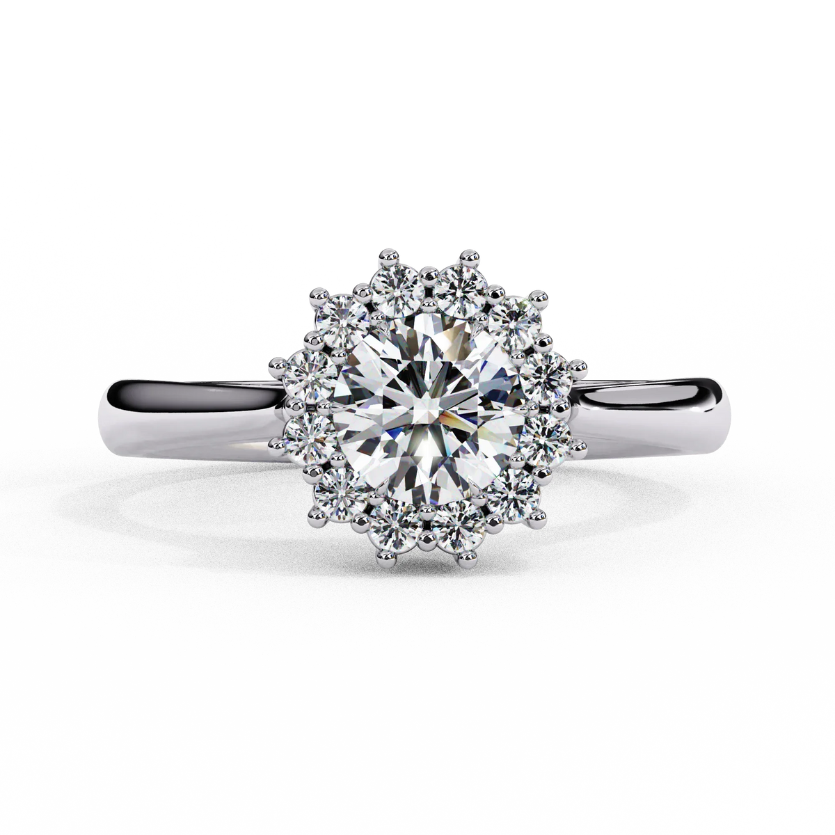 Aurelia Oval Halo Lab Grown Diamond Ring - Ophiratbf